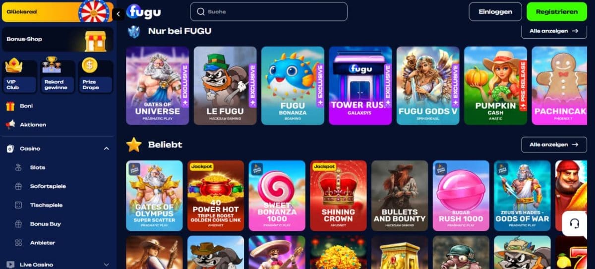 Fugu Casino Testbericht – Erfahrungen, Boni und Spielangebot für Deutschland image 1